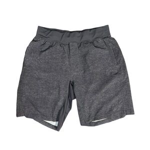 lululemon athletica Gray Athletic Shorts with Elastic Waistband and Soft Fabric